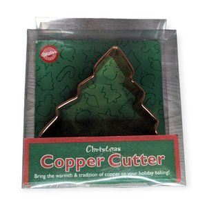 Vintage 2000 Wilton Christmas Tree Copper Cookie Cutter NWT